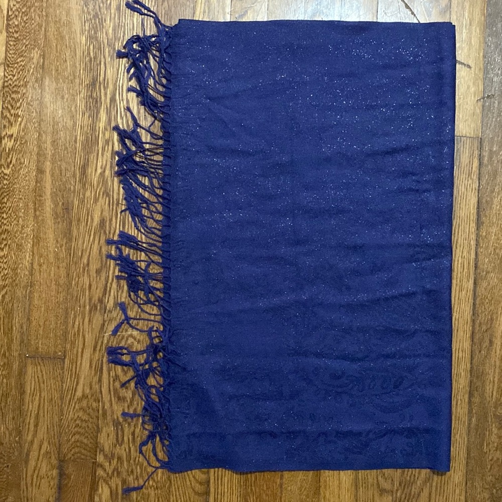 Lilly Pulitzer shimmer navy scarf